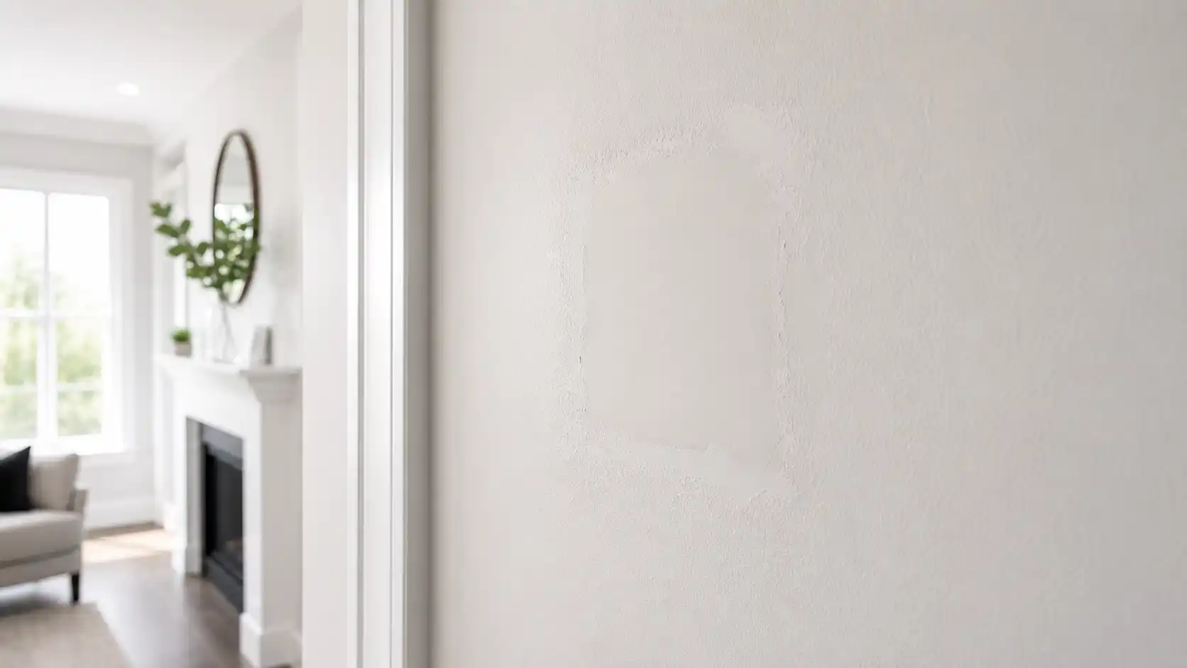 Skilled technician performing seamless drywall repair and finishing